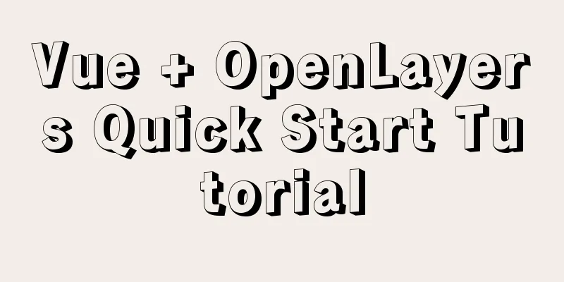 Vue + OpenLayers Quick Start Tutorial