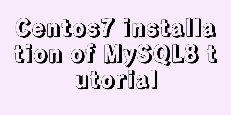 Centos7 installation of MySQL8 tutorial
