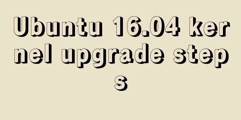 Ubuntu 16.04 kernel upgrade steps
