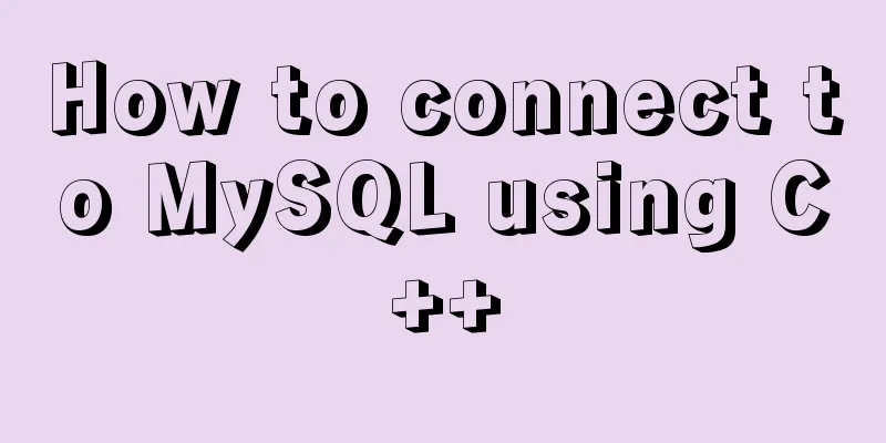 How to connect to MySQL using C++