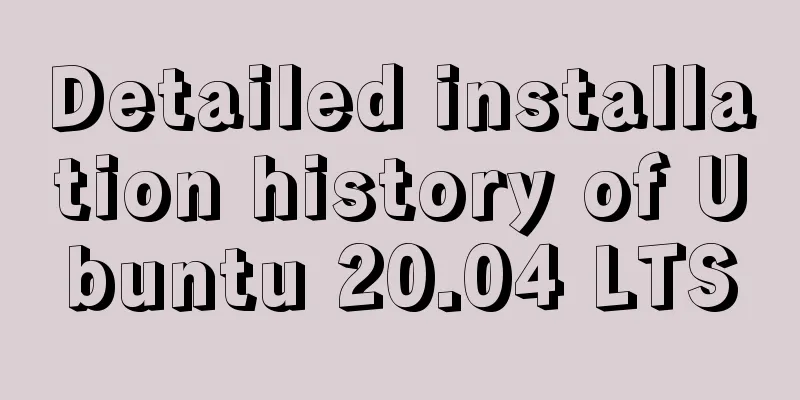 Detailed installation history of Ubuntu 20.04 LTS