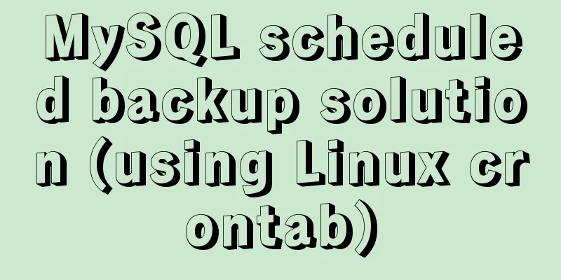 MySQL scheduled backup solution (using Linux crontab)