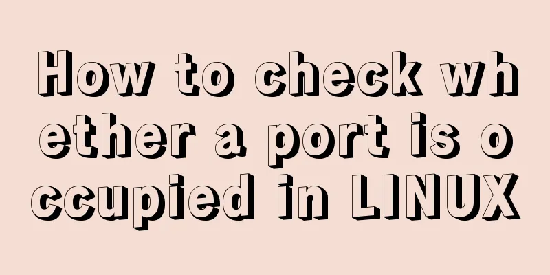 How to check whether a port is occupied in LINUX