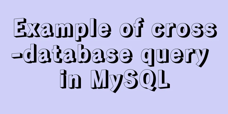 Example of cross-database query in MySQL