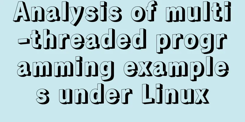 Analysis of multi-threaded programming examples under Linux