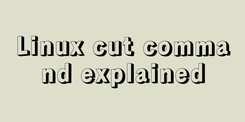 Linux cut command explained