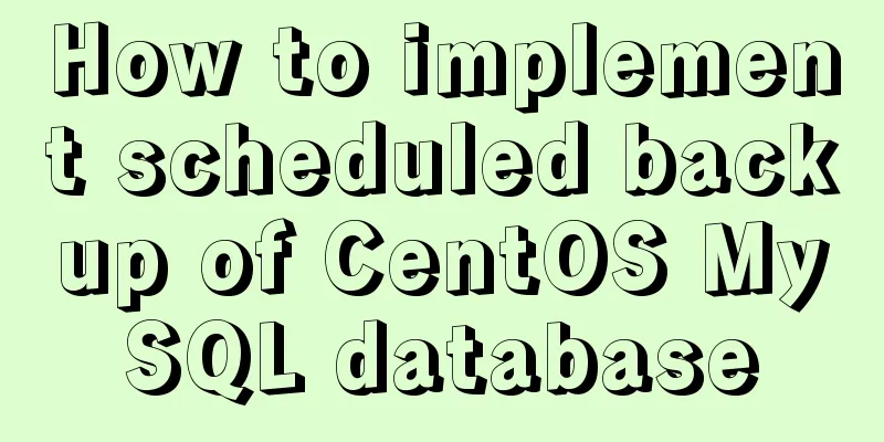 How to implement scheduled backup of CentOS MySQL database