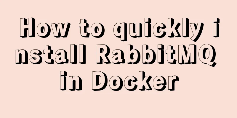 How to quickly install RabbitMQ in Docker