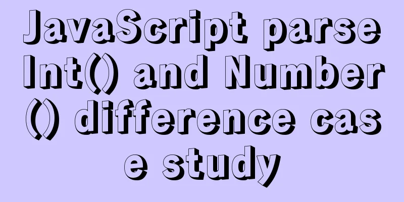 JavaScript parseInt() and Number() difference case study