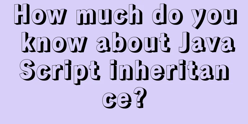 How much do you know about JavaScript inheritance?