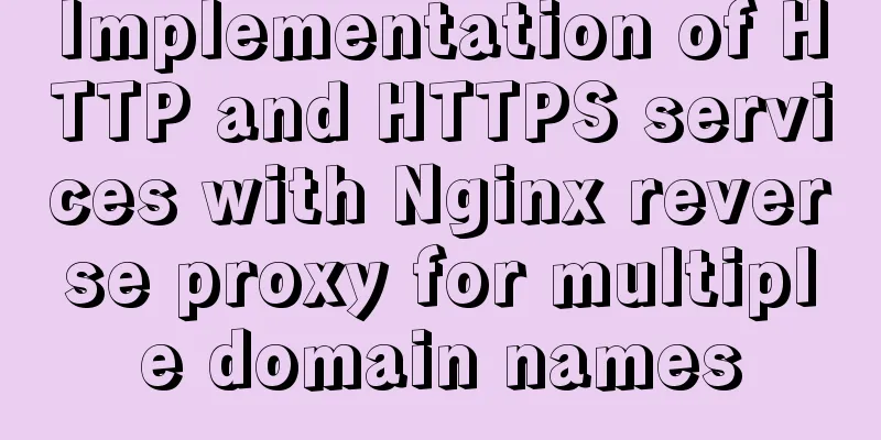 Implementation of HTTP and HTTPS services with Nginx reverse proxy for multiple domain names