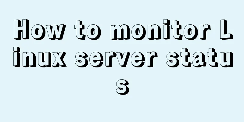 How to monitor Linux server status