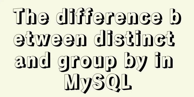The difference between distinct and group by in MySQL