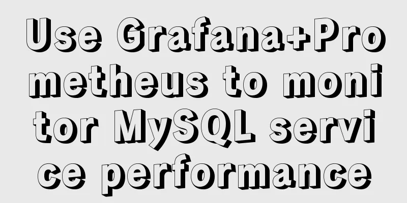 Use Grafana+Prometheus to monitor MySQL service performance