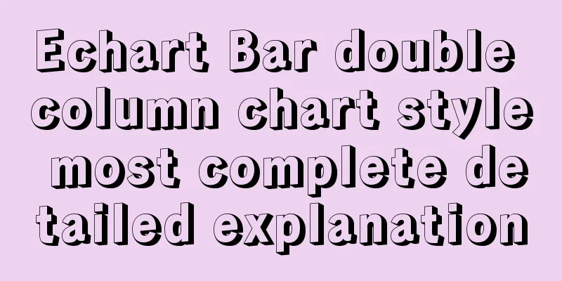 Echart Bar double column chart style most complete detailed explanation