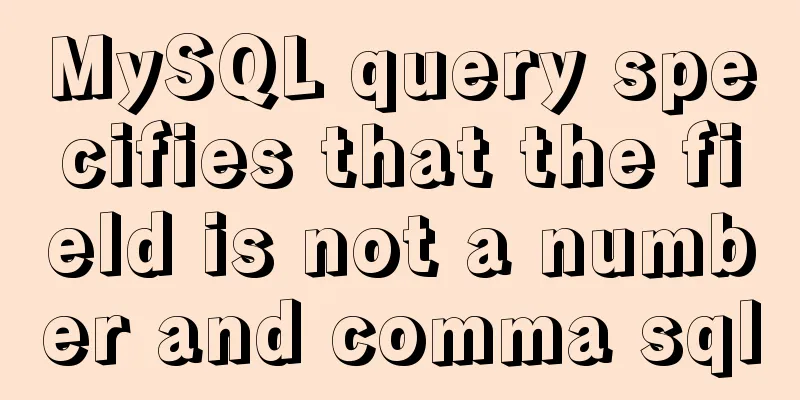 MySQL query specifies that the field is not a number and comma sql
