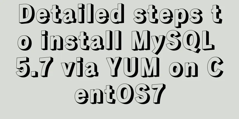 Detailed steps to install MySQL 5.7 via YUM on CentOS7