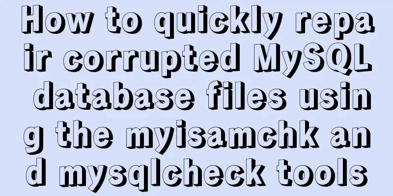How to quickly repair corrupted MySQL database files using the myisamchk and mysqlcheck tools