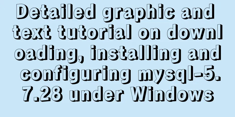 Detailed graphic and text tutorial on downloading, installing and configuring mysql-5.7.28 under Windows