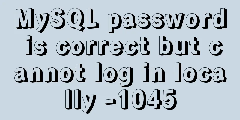 MySQL password is correct but cannot log in locally -1045