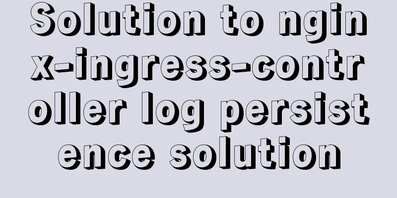 Solution to nginx-ingress-controller log persistence solution