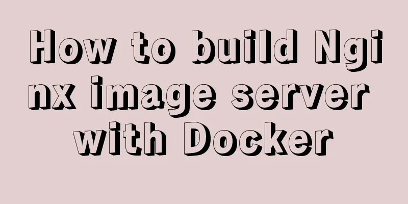 How to build Nginx image server with Docker