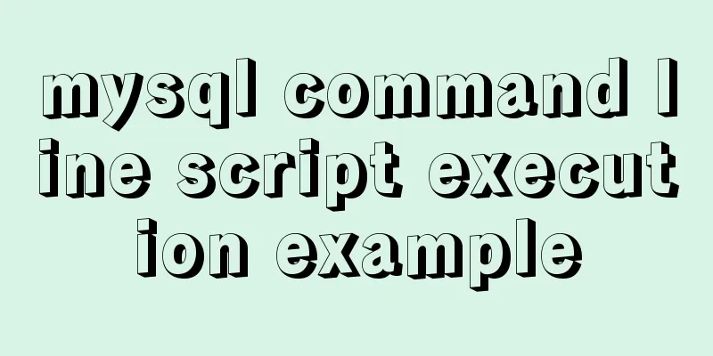 mysql command line script execution example
