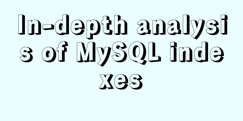 In-depth analysis of MySQL indexes
