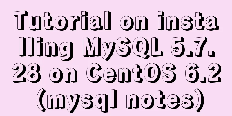 Tutorial on installing MySQL 5.7.28 on CentOS 6.2 (mysql notes)