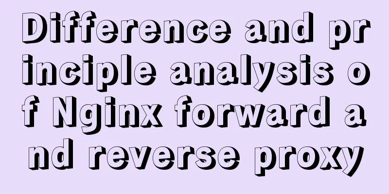 Difference and principle analysis of Nginx forward and reverse proxy