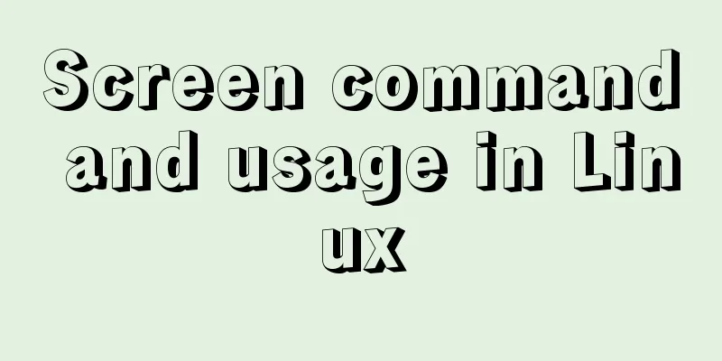 Screen command and usage in Linux