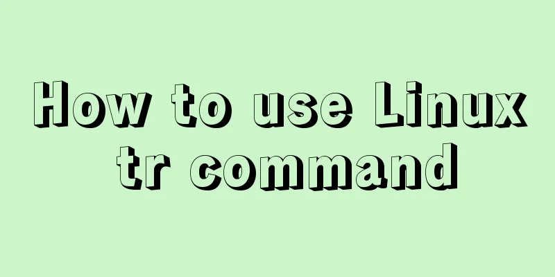 How to use Linux tr command