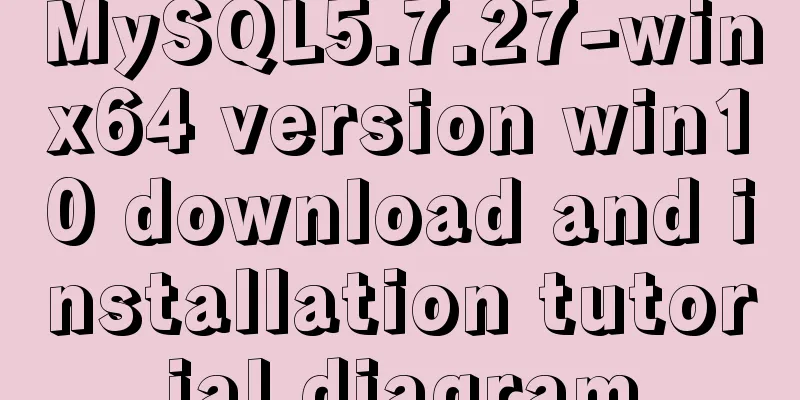 MySQL5.7.27-winx64 version win10 download and installation tutorial diagram