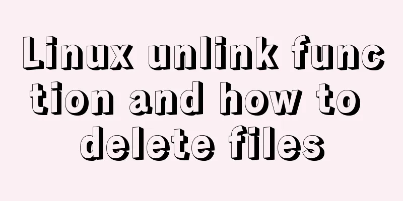 Linux unlink function and how to delete files