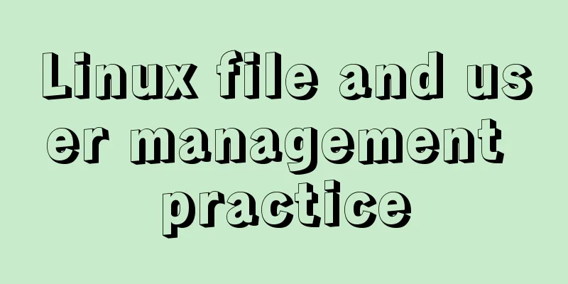 Linux file and user management practice
