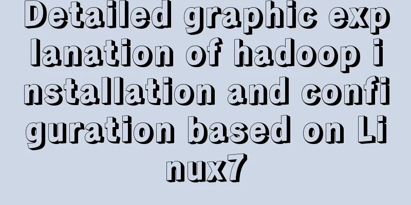 Detailed graphic explanation of hadoop installation and configuration based on Linux7