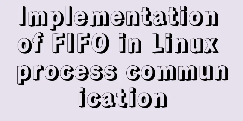 Implementation of FIFO in Linux process communication