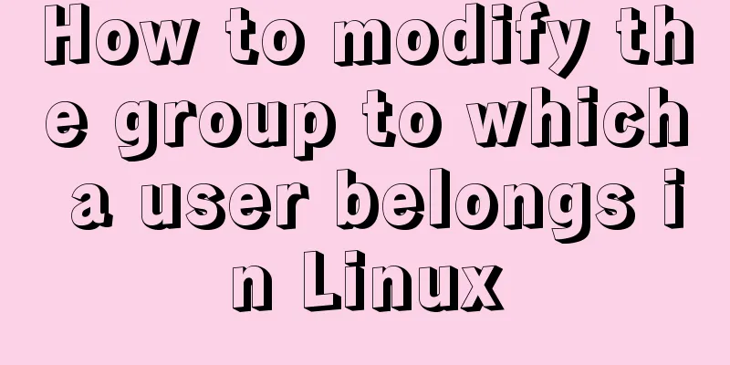 How to modify the group to which a user belongs in Linux