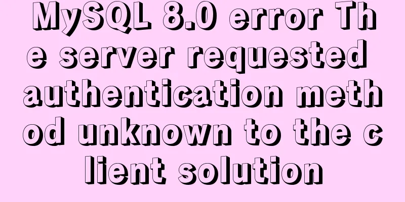 MySQL 8.0 error The server requested authentication method unknown to the client solution