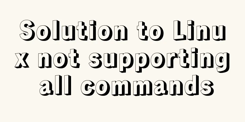 Solution to Linux not supporting all commands