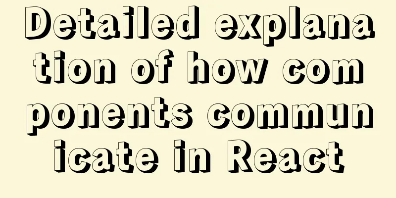 Detailed explanation of how components communicate in React