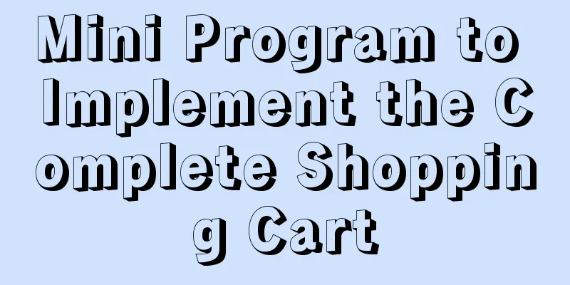 Mini Program to Implement the Complete Shopping Cart