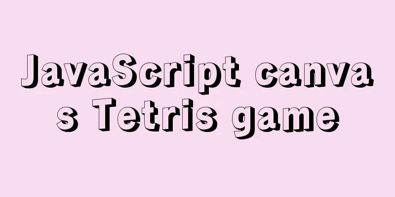 JavaScript canvas Tetris game