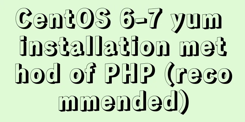 CentOS 6-7 yum installation method of PHP (recommended)