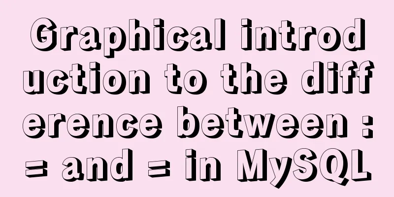 Graphical introduction to the difference between := and = in MySQL