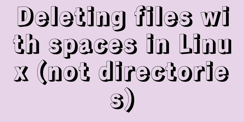 Deleting files with spaces in Linux (not directories)