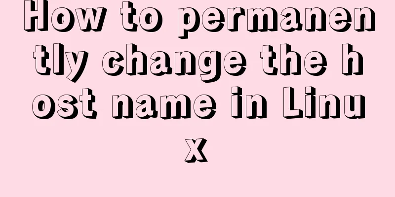 How to permanently change the host name in Linux