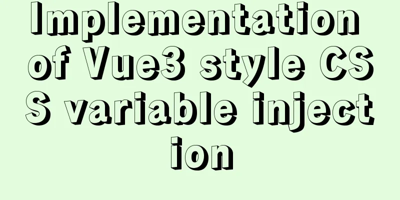Implementation of Vue3 style CSS variable injection