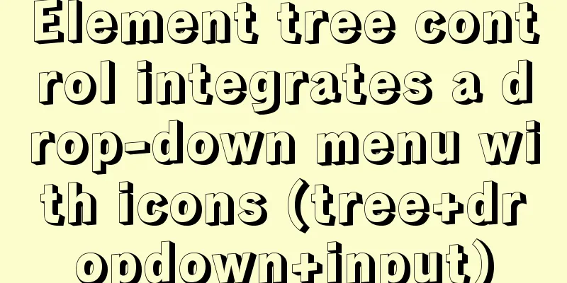 Element tree control integrates a drop-down menu with icons (tree+dropdown+input)