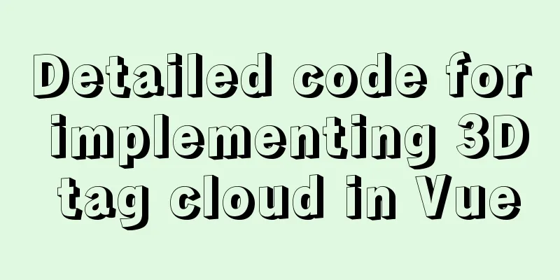 Detailed code for implementing 3D tag cloud in Vue